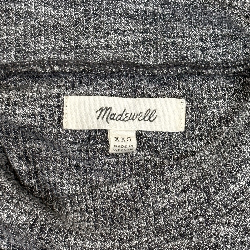 Madewell Marled Mockneck Swingy Tank Dress Gray XXS - Picture 10 of 11
